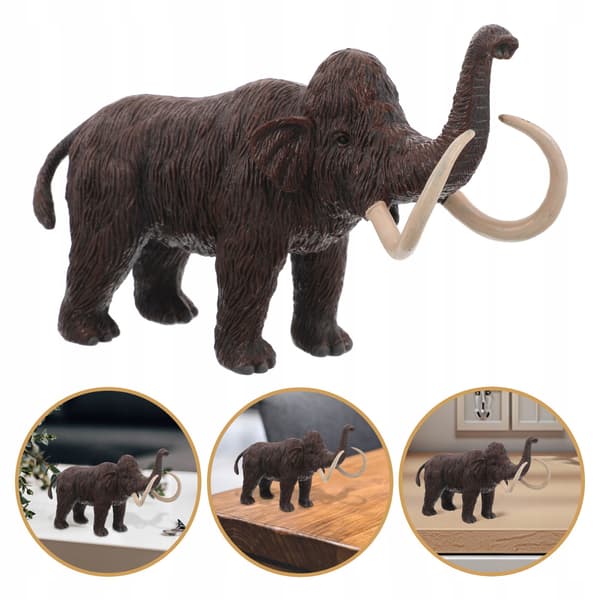 REALISTIC PLASTIC ELEPHANT FIGURINE – DECORATION AND TOY