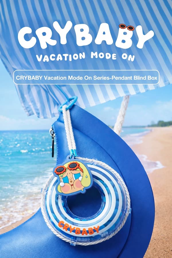 POP MART CRYBABY Vacation Mode On Blind Box Keyring – ORIGINAL