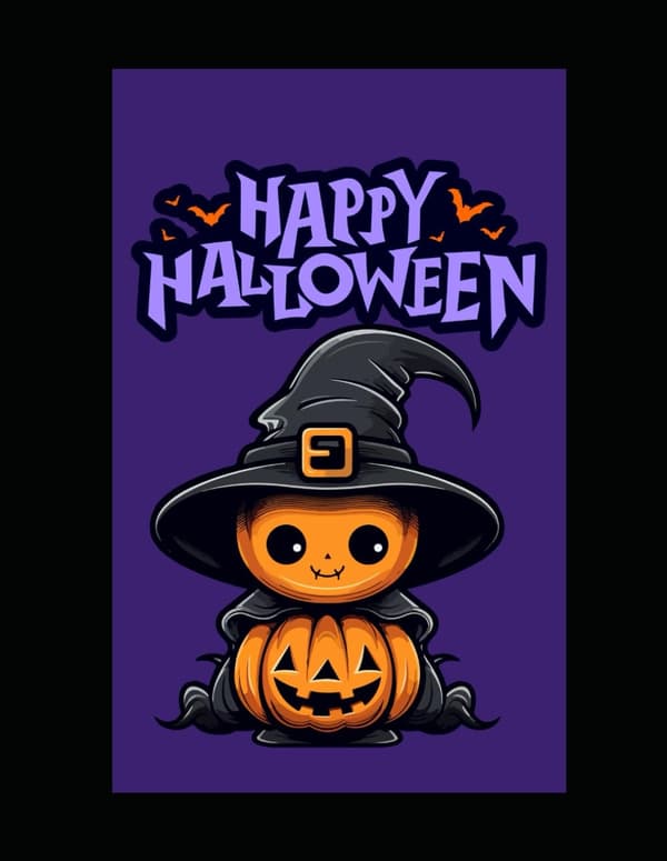 Halloween colouring book