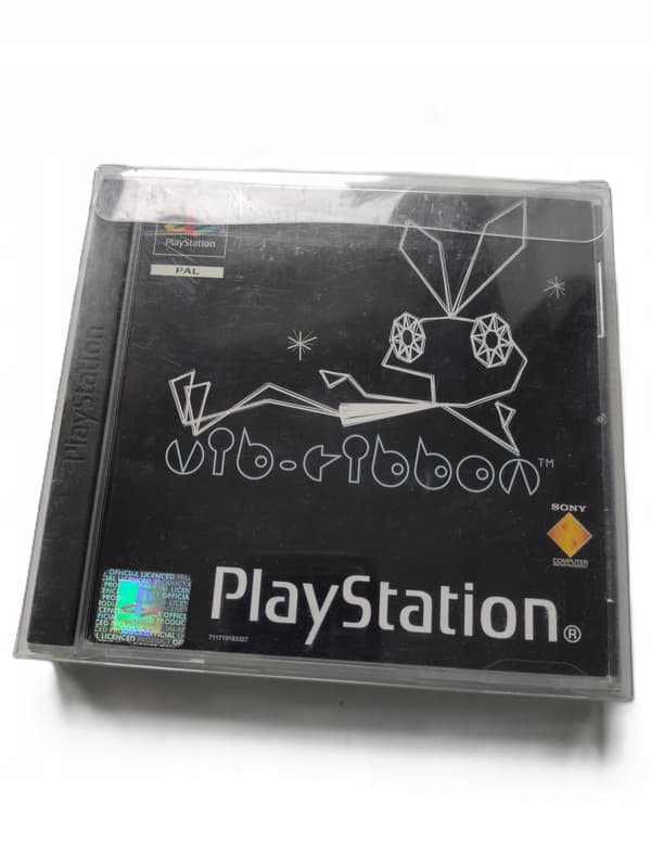 VIB RIBBON + PSX PS1 POSTER (ENG) + PROTECTOR