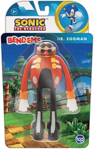 SONIC THE HEDGEHOG DR EGGMAN BENDEMS FLEXIBLE ARTICULATED FIGURINE