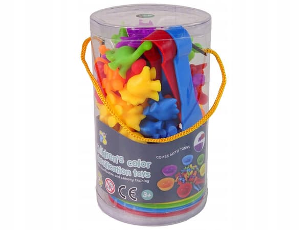 48-piece dinosaur colour-sorting toy