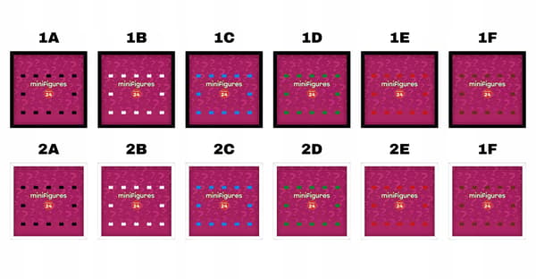 Personalised LEGO Minifigure Display Frame 71037, Series 24