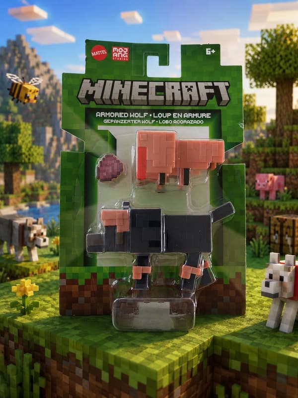 ARMORED WOLF DOG MINECRAFT ARMOUR BONE MATTEL MOJANG