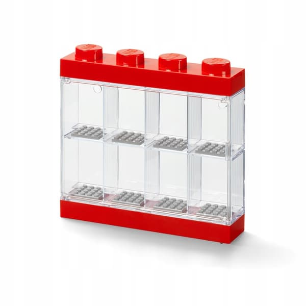 LEGO Display Case for Minifigures 8 Red 4065