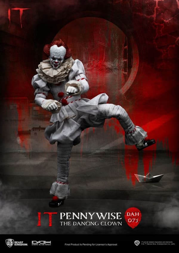 Pennywise from Stephen King’s *It* – Dynamic 8ction Heroes 1/9 Scale Figure, 21 cm
