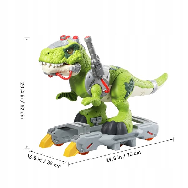Interactive T-Rex for children: it steams, walks, roars and lights up