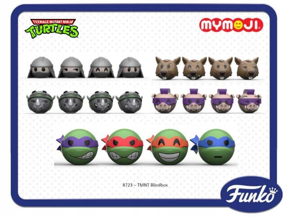 Funko MYMOJI TMNT Ninja Turtles pouches, 6cm