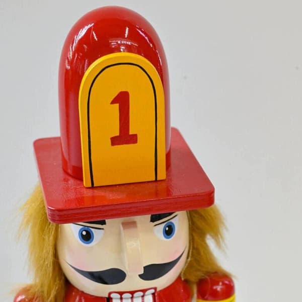 Christmas Nutcracker Ornament Home Display Holiday Gift Desk Decoration Handmade Red