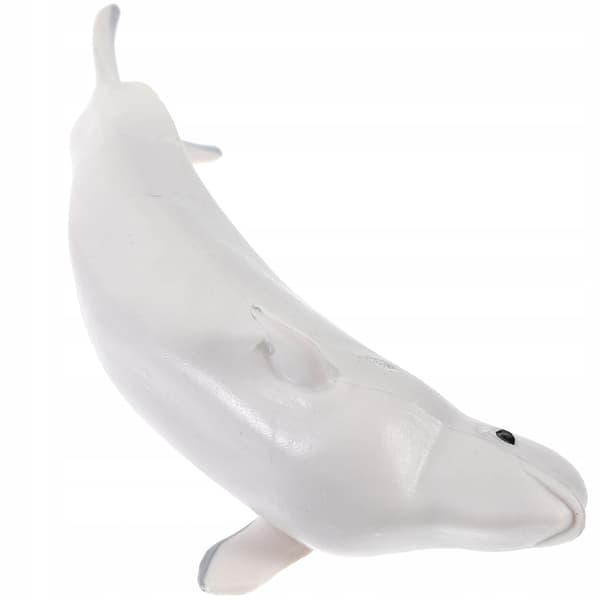 GREY SIMULATED WHITE WHALE FIGURINE FOR DECORATION