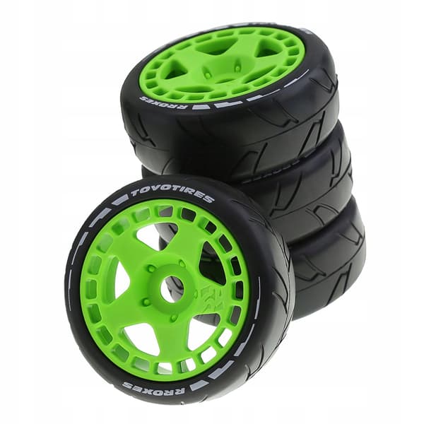 4 pieces 1/8 1/7 Resist Buggy, fluorescent green