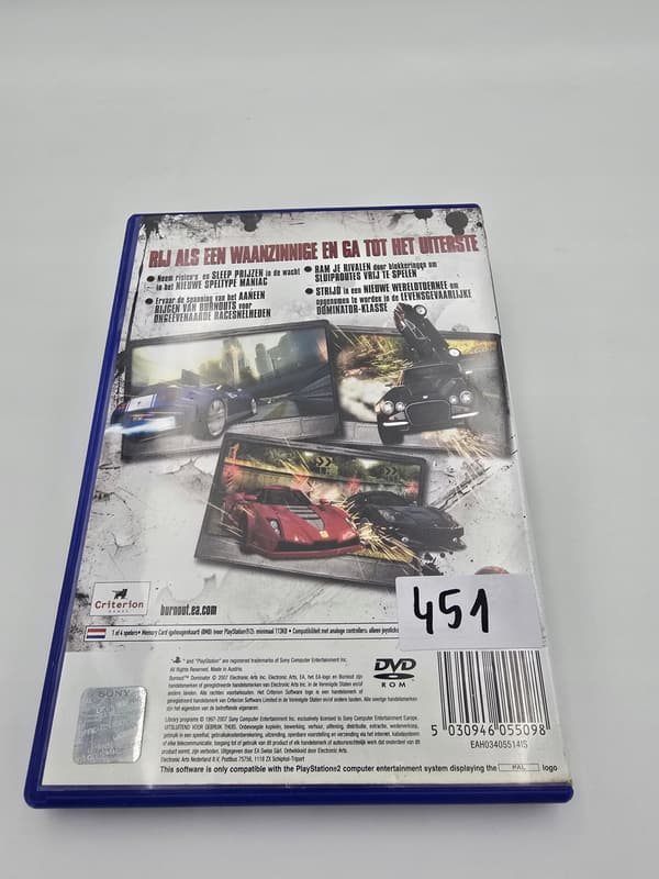 PLAYSTATION 2 BURNOUT DOMINATOR