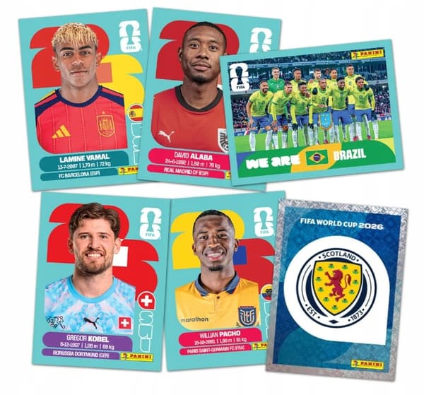 FIFA WORLD CUP 2026 Multipack: 4 sachets, 28 stickers plus 4 stickers