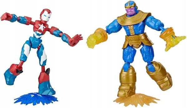 Marvel Iron Patriot Thanos 15cm Bend Hasbro E9197