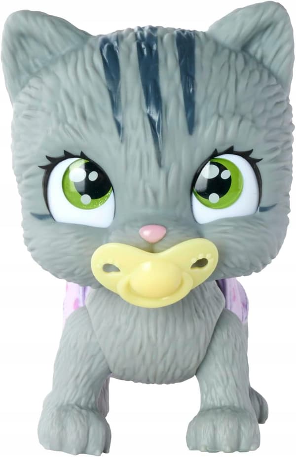 Simba KITTEN WITH DRINKING AND PEEING FUNCTIONS 15cm + ‘Nappy Gang’ ACCESSORIES
