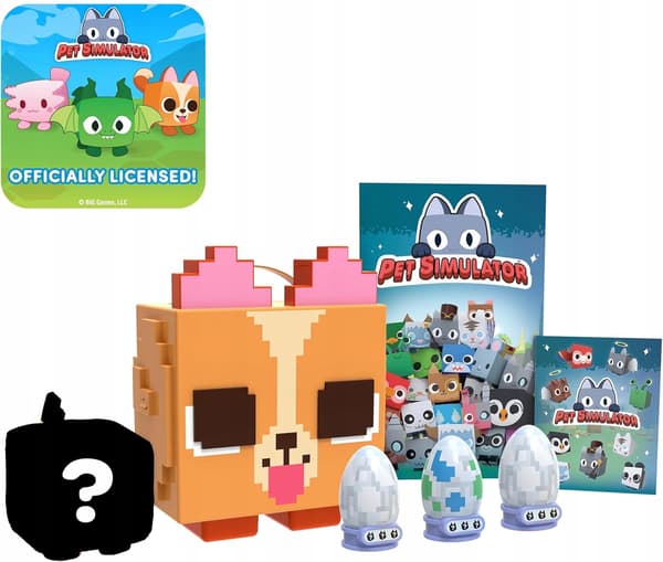 Pet Simulator PhatMojo Series 2 Corgi Set, 9-piece Dog Figurines