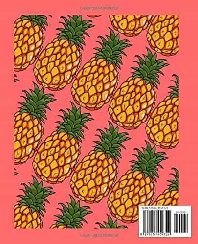 Composition Notebook: Bright & Cute Pineapple Design – Wide-ruled blank lines