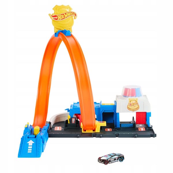Hot Wheels Race Track: Police Station Loop 1:64