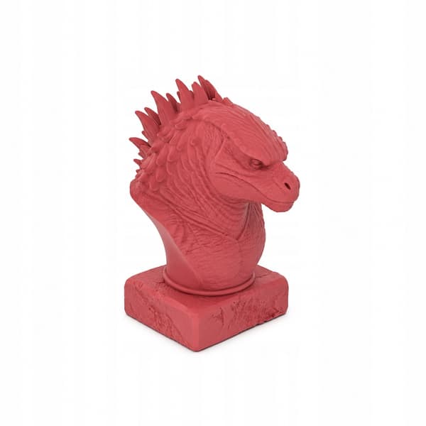 DECORATIVE FIGURINE: GODZILLA BUST ON A PEDESTAL – MANY COLOURS AVAILABLE