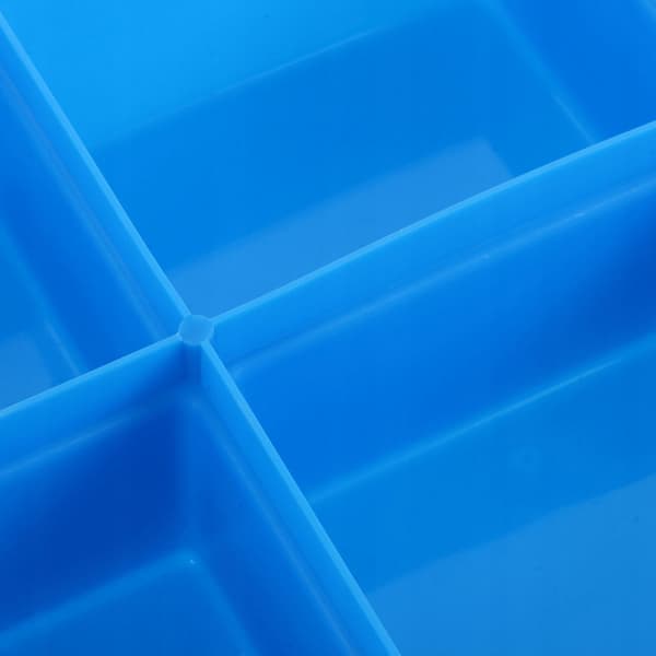 PLASTIC DESK ORGANISER FOR CREATIVE SUPPLIES WITH COMPARTMENTS