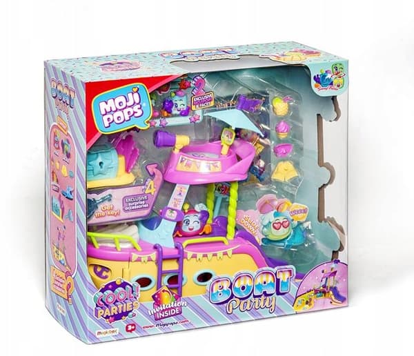 MOJIPOPS MAGIC BOX BOAT PARTY MAGIC SET WITH 2 CHILDREN’S SHIP FIGURINES
