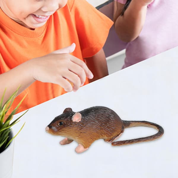 Realistic mouse model Sculptures Collectables Educational mice B-style toy
