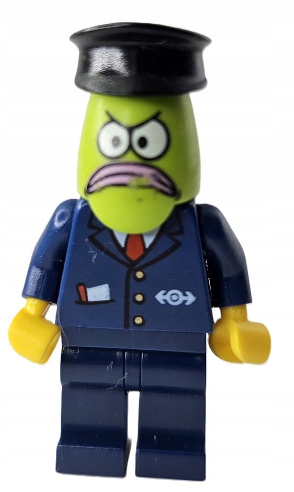 LEGO figure bob015 Bikini Bottom Express Bus Driver DEFECT /