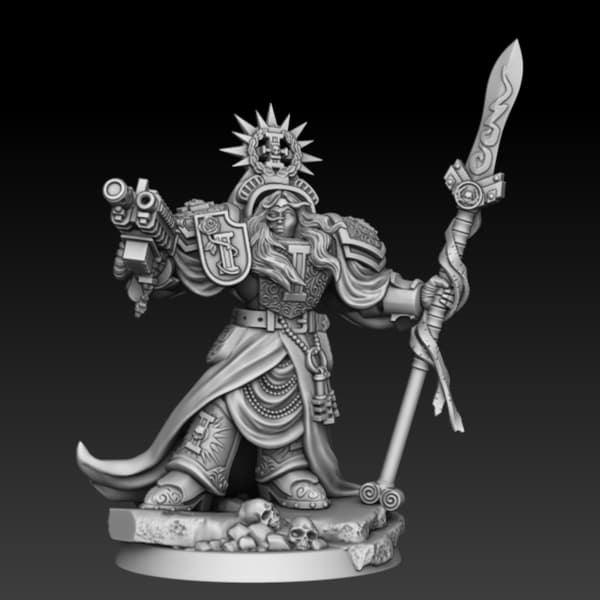 Heavy Armour Inquisition Champion – Proxy Model for D&D and GURPS