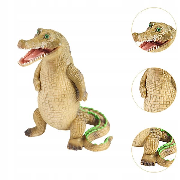 Crocodile Figure Simulation – Learning Aids – Educational Props – Standing Display Stand