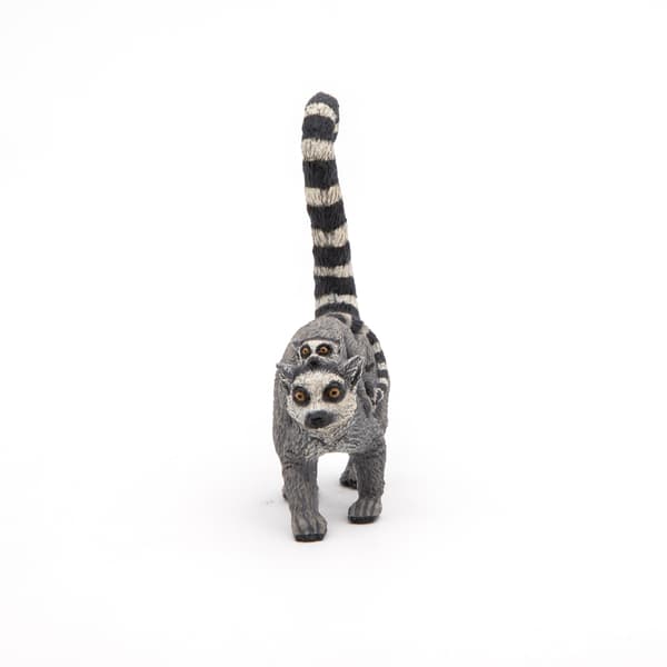 LEMUR WITH YOUNG [FIGURINE]