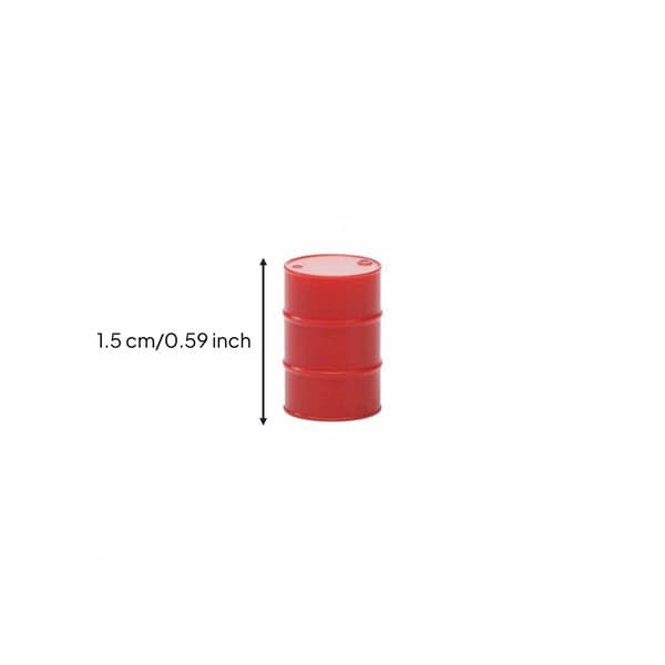 1:64 scale model Realistic details Versatile accessory Resin Red oil drum