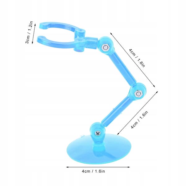 10-piece action figure stand – plastic mini display stand
