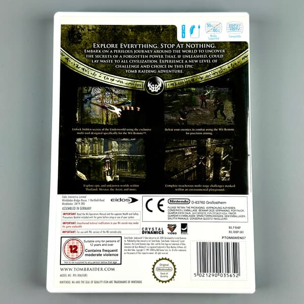 Tomb Raider: Underworld | Nintendo Wii | 3xA SET