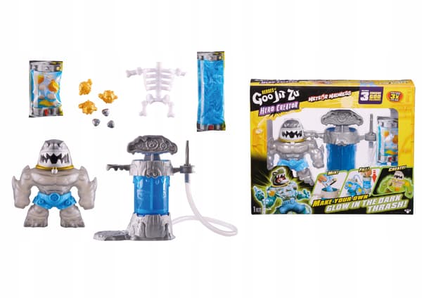 Goo Jit Zu Trash X-Ray Glow (Creators) figurine – stretchy toy