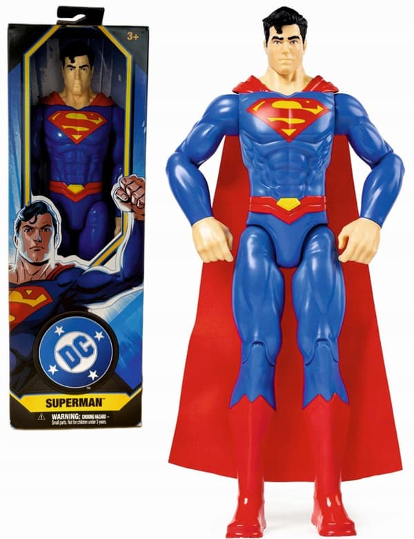 SUPERMAN FIGURINE 30cm DC CLASSIC HERO FIGURINE WITH MOVABLE JOINTS Age 4+