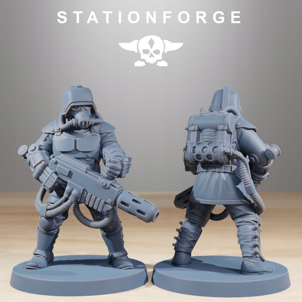 Grimguard Commandos x10 – Station Forge – 3D print