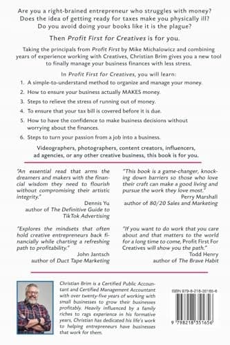 Profit First for Creatives: Redefining the Creativity/Money Paradigm by Brim,