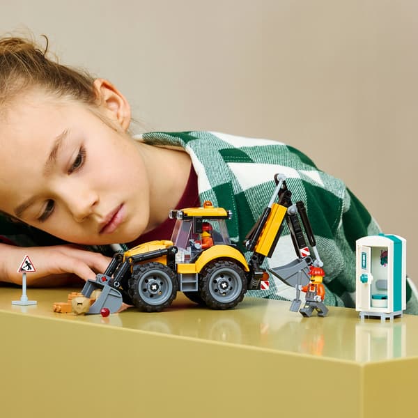 LEGO City Yellow Backhoe Loader 60480