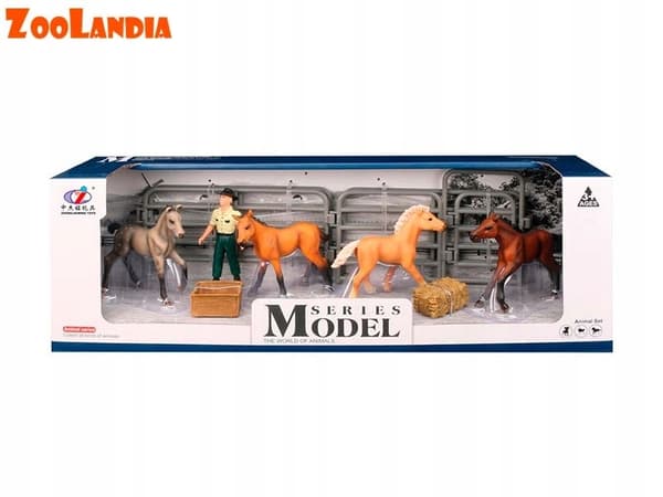 Zoolandia: Farmer with foals and accessories in a box