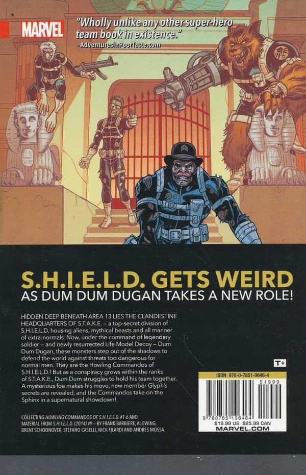 HOWLING COMMANDOS OF SHIELD MONSTER SQUAD SC