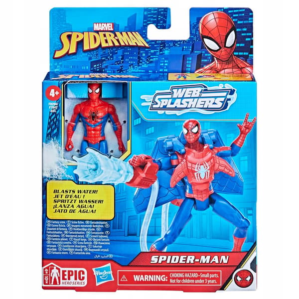 SPIDER-MAN 2-IN-1 FIGURE + WEB SPLASHER WATER-SHOOTING BACKPACK BY MARVEL