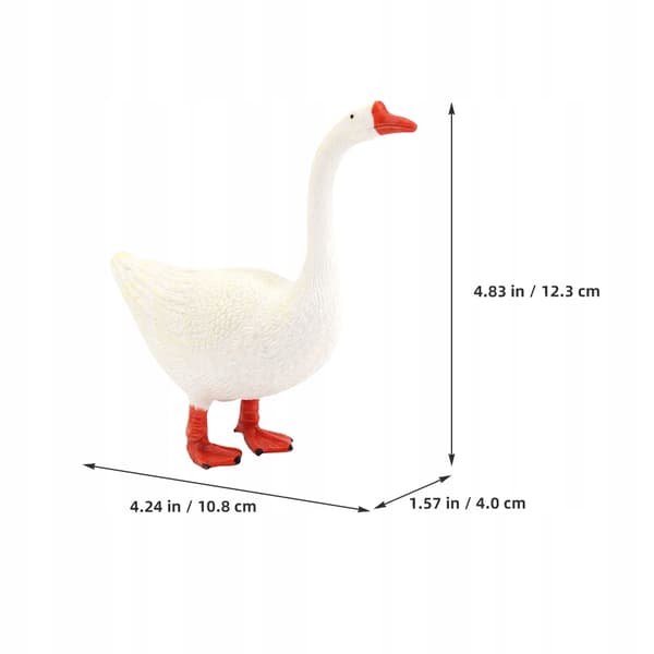 2 COLLECTOR’S ITEMS: MINI PLASTIC DECORATIVE GEESE