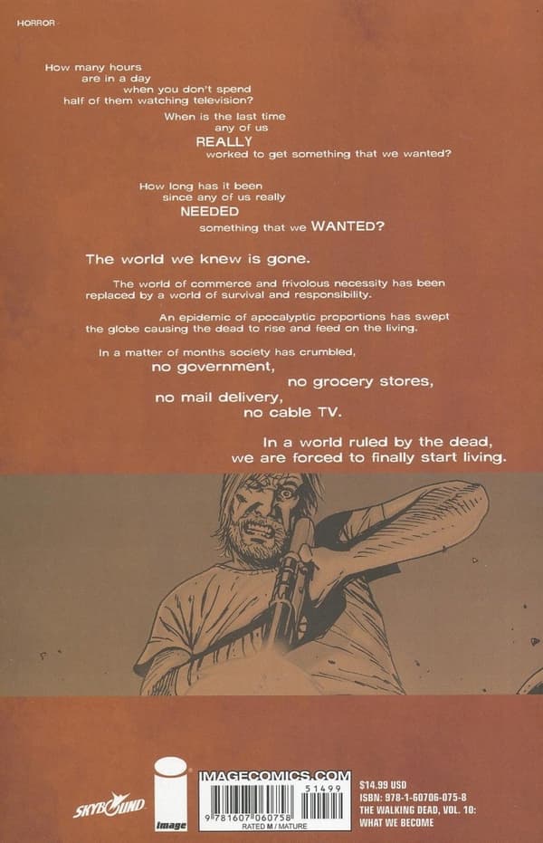 The Walking Dead Volume 10: What We Become by Robert Kirkman