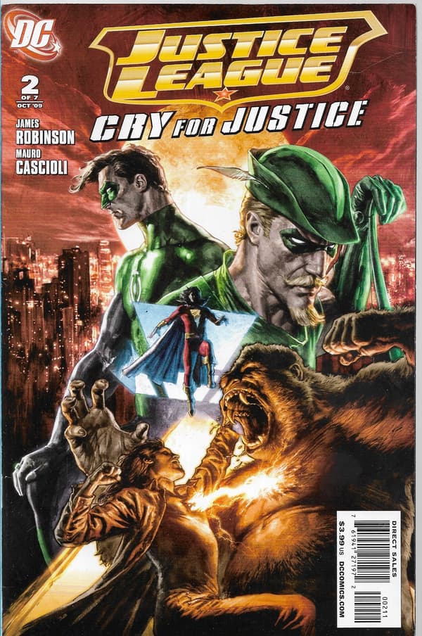 DC Justice League: Cry for Justice Comic Book 1–4/2009 (in English)