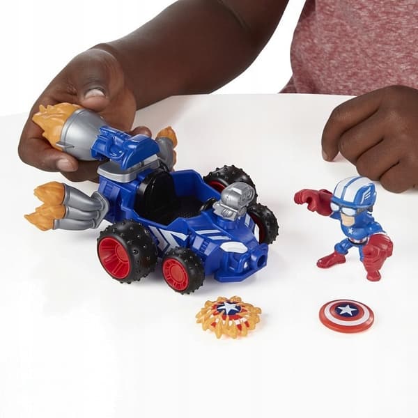 MARVEL MASHERS MICRO CAPTAIN AMERICA VEHICLE FIGURINE