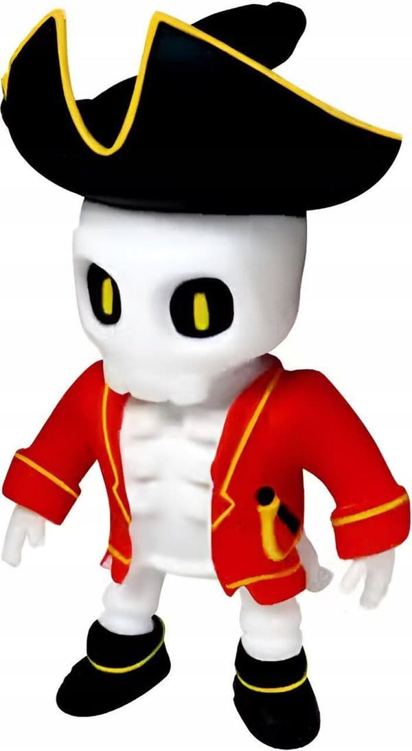 STUMBLE GUYS MONSTER FLEX STRETCHY RUBBER FIGURINES CAPT.NOHEART