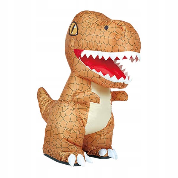 Inflatable Dinosaur Remote-Controlled Toy – Christmas Walking Electric Brown