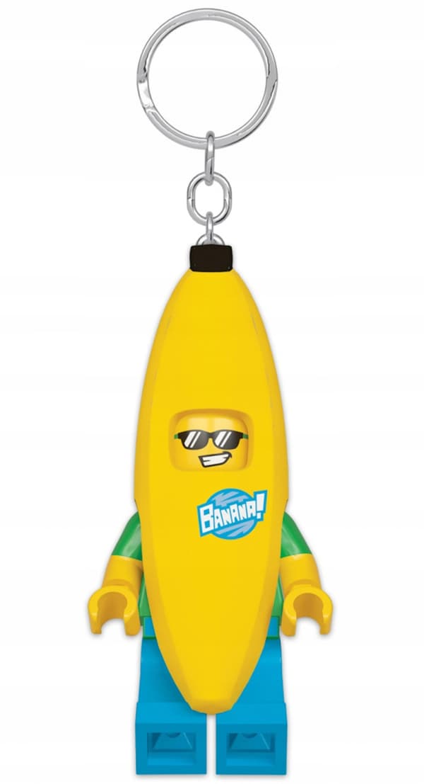 LEGO LED FLASHLIGHT KEYRING – BANANA KEYRING + GIFT BAG