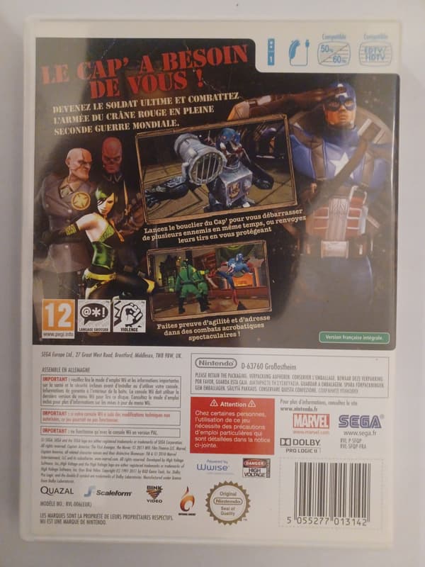 Captain America: Super Soldier, Wii