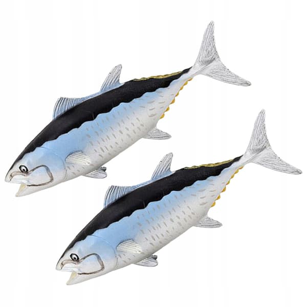 2 DECORATIVE SEA FISH FIGURINES – EDUCATIONAL AND STYLISH